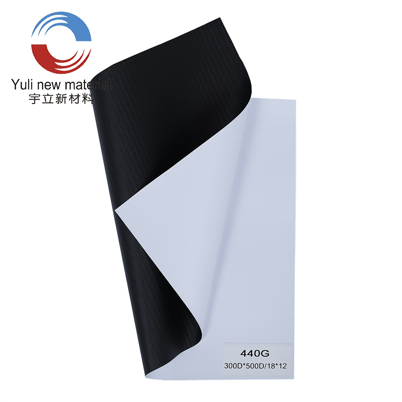 440gsm 300D × 500D 18 × 12 แบนเนอร์ PVC Flex เคลือบเย็น